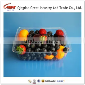 Clear Fruit Plastic Box Cherry Tomato Fruit Packaging Tray thumbnail-1