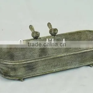 14A528MK Garden Metal Trough Bird Feeder thumbnail-1
