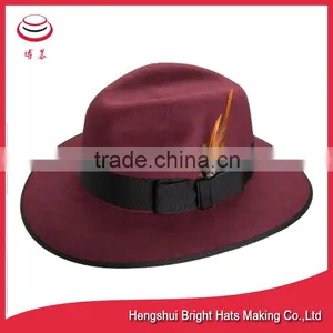 100% Wool Felt Hat Grosvenor Fedora Hat thumbnail-1