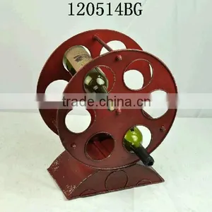 Industrial Handmade Decorative Metal Wine Bottle Holders thumbnail-1