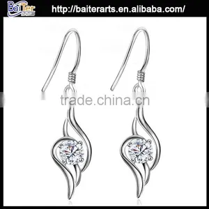 Popular Jewelry Alloy Austria Crystal Blue Drop Earrings thumbnail-2