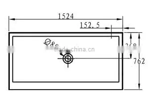 Cupc 3 Side Tile Flange Shower Base, Shower Flooring,tile Flange Base thumbnail-4