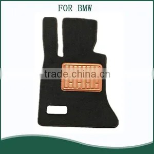 Custom Fit Needle Punched Design and Full Set Type Carpet Heel Pad Car Mat for BMW thumbnail-1