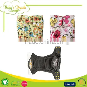 PCB-03 Fashion Cartoon Printed Charcoal Bamboo Liner Reusable Healthy Baby Adult Cloth Diapers thumbnail-1