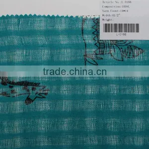 14*14 Pure Linen Printed Fabric thumbnail-1