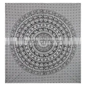 Hippie Mandala Tapestry Bedspread Boho Art Mandala Tapestries Wall Hanging thumbnail-1