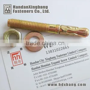 China Hebei Din M24 Wedge Anchor Through Bolt With Zinc Plated thumbnail-1