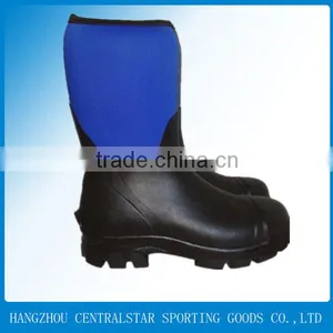 Men High Heel Rubber Safety Work Boots/work Shoes/steel Toe Work Boots thumbnail-1