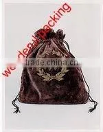 Professional Custom Functional Drawstring Velvet Pouch thumbnail-1