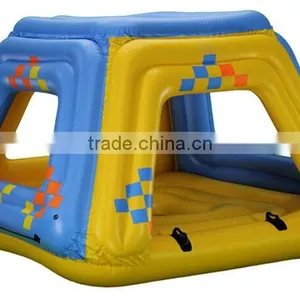 Inflatable Water Floating Fortress for Four Person , Inflatable Water Games, Play Games on Water thumbnail-3