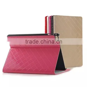 Lattice Leather Stand Case for Ipad Air 2, With Sleep and Wake Function Case for Ipad 6 thumbnail-1