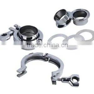 SUS 304 Stainless Steel Sanitary Clamp Fittings With 1-8inch thumbnail-1