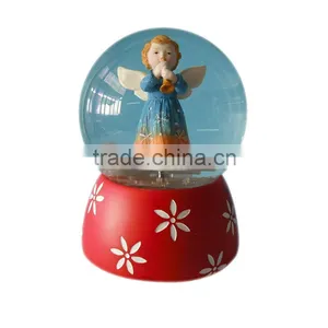 Angel Figurine 4 Inch Snow Globe With Blowing Snow Supplier's Choice thumbnail-2