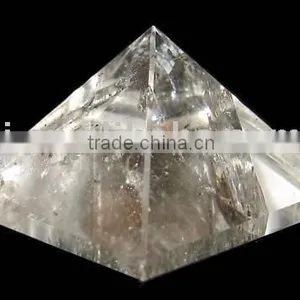 Natural Crystal Clear Quartz Pyramid thumbnail-1