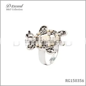 2015 Unique Design Gold Plated Silver Ring thumbnail-1