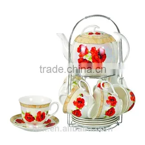 Flower Bone China Tea Set thumbnail-1
