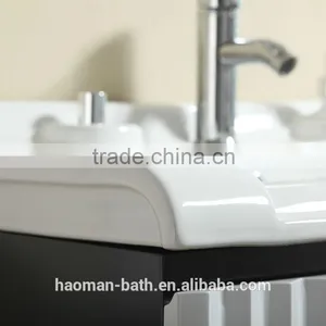 HM-C-13 Modern Soild Wood Bathroom Cabinet Set Bathroom Vanity thumbnail-3