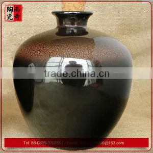2016 Black Glaze Chinese Characteristic Ceramic Smoke Oil Bottle With Cork thumbnail-2
