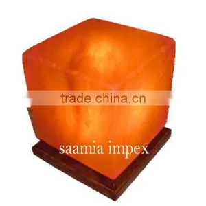 Amazing Himalayan Crystal Salt Lamp Cube & Square Shape thumbnail-1