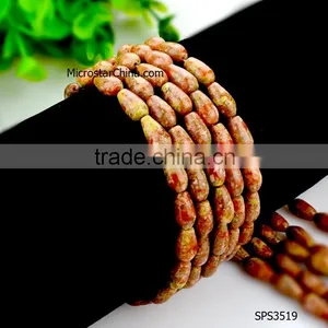 2016 New Fashion DIY Waterdrop Light Yellow String Agate Beads for Necklace Making thumbnail-1