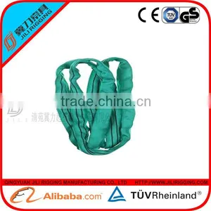 Hot Sale Manufactory Polyester Webbing Sling/cargo Web/lifting Strap 2T Green thumbnail-1