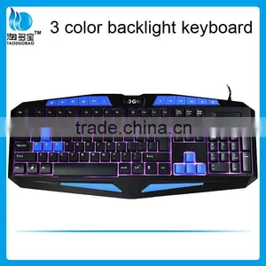 ISO Factory Wired Gaming Keyboard_three Colors Backlit Keyboard thumbnail-1