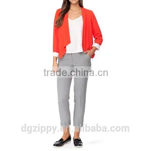 Wholesale New Style Waterfall Long Sleeve Coat for Women Jacket in New Model thumbnail-4