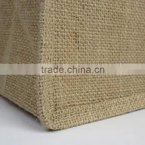 Giveaway Cheap Logo Customized Cotton Jute Bag Jute Shopping Bag thumbnail-4