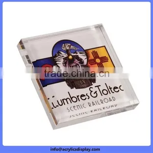 China Factory Price Best Selling Acrylic Paper Weight With Metal Insert thumbnail-4