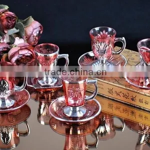 GOOD QUALITY AND CHEAP SILVER CUPS AND SAUCERS thumbnail-1