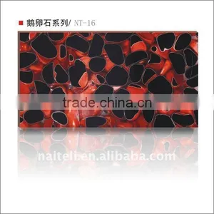 Transparent Resin Pebble Artificial Stone Panel Price thumbnail-1
