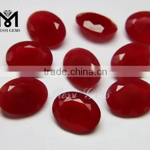 Wholesale Red Quartz Oval Cut Loose Jade Gems thumbnail-4
