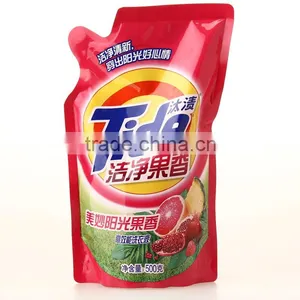 Liquid Stand up Nozzle Pouch for Laundry Detergent Packaging Bag thumbnail-3