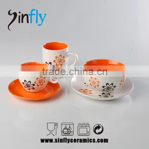 Hot Selling Glaze Ceramic Porcelain Cup and Saucer Wholesale thumbnail-5