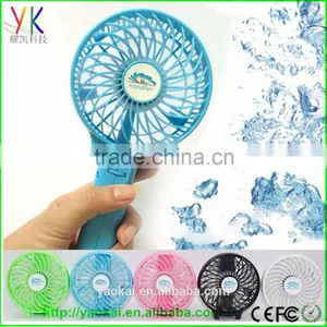 Portable Mini Electric Hand Hold USB/Battery Air Conditioner Cooling Cool Desk Palm-Leaf Hand Fan thumbnail-5
