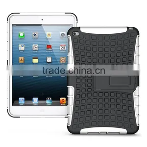 Smart Cover 8 Colors PC+TPU Hybrid Combo Heavy Duty Holster Kickstand Shockproof Case Cover for Ipad Mini 4 thumbnail-2
