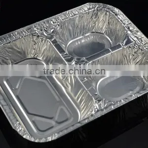 3-Compartment Aluminium Foil Containers thumbnail-1