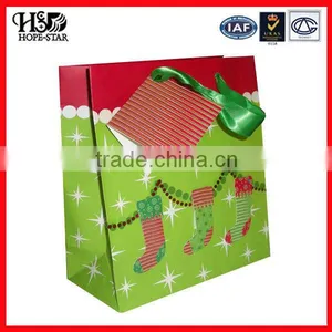 New Fancy Custome Logo Printed Shopping Bag ,gift Bag,paper Bag With Handle Made in China thumbnail-1