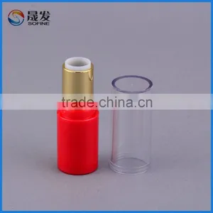 Small Empty Plastic Red Cosmetic Empty Lipstick Tube thumbnail-2