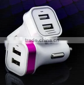 Dual USB High Speed Car Charger 2.1A + 1A for IPhone,iPod, Tablet, Galaxy, GPS thumbnail-1