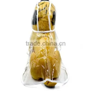 Fashion Transparent Pet Dog Puppy Hooded Raincoat / Pet Raincoat Waterproof Dog Raincoat thumbnail-5