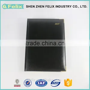 Wholesale China Market Fabric Covered Gold Edge Agenda Notebooks thumbnail-1