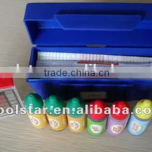 Poolstar P1922 5-Way Swimming Pool Water Test Kit , PH / CL / Bromine / Alkalinity / Acid Demand Tefill Bottles thumbnail-1
