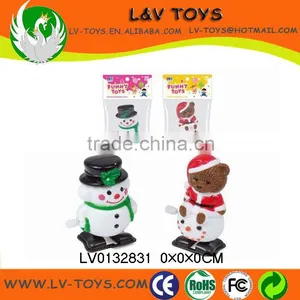 Promotion Plastic Christmas Toy Wind up Snowman for Kids thumbnail-1