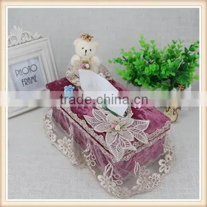Beautiful Single Doll Bear Car Tissue Box thumbnail-2