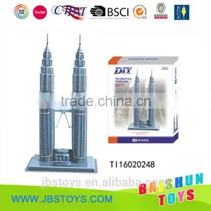 Petronas Twin Towers World Building Model Paper Puzzle thumbnail-1
