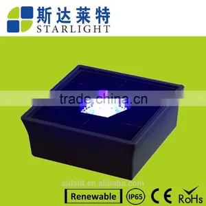High Brightness White off Grid Pathway Solar Stone Lamp thumbnail-1