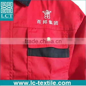 2016 Oem High Quality Cotton Construction Red Color Engineering Uniform Workwear thumbnail-3