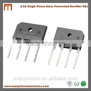 8A 50V-1000V Single Phase Glass Passivated Bridge Rectifier GBJ810 thumbnail-2