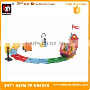 New Toys 3 IN 1 Magical Magnet With Electric Train Magnetic Building Block thumbnail-4